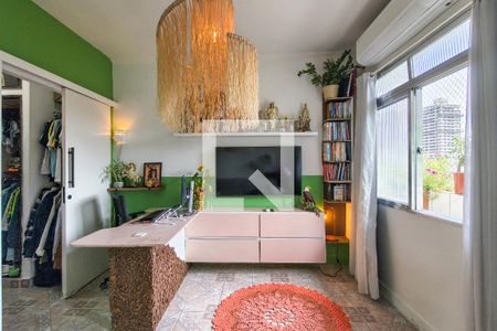 Sala de apartamento para alugar com 1 quarto, 30m² em Canto do Forte, Praia Grande