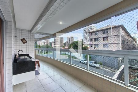 Sacada  de apartamento para alugar com 2 quartos, 86m² em Canto do Forte, Praia Grande