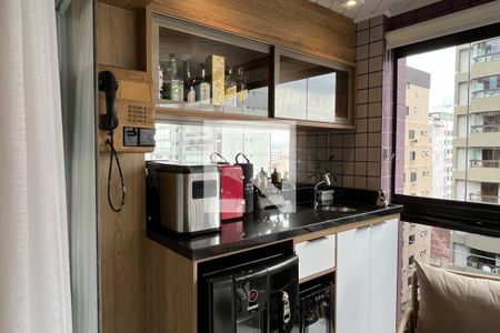 Varanda da Sala de apartamento para alugar com 3 quartos, 120m² em Aparecida, Santos