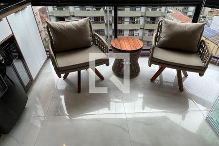 Varanda da Sala de apartamento para alugar com 3 quartos, 120m² em Aparecida, Santos