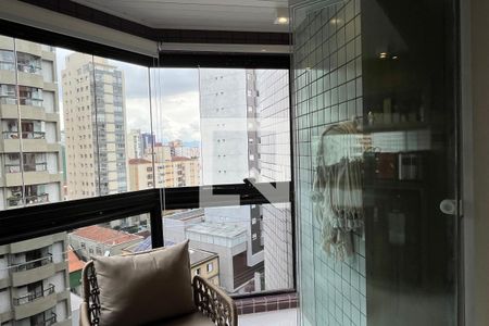 Varanda da Sala de apartamento para alugar com 3 quartos, 120m² em Aparecida, Santos