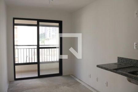 Sala e Cozinha Integrada de apartamento à venda com 1 quarto, 31m² em Perdizes, São Paulo