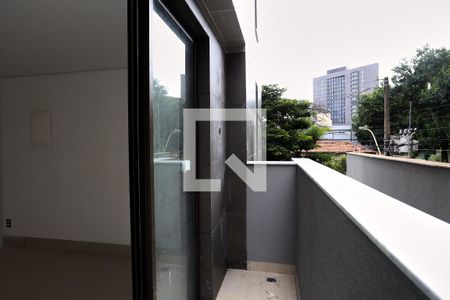 Varanda da Sala de apartamento à venda com 1 quarto, 54m² em Lourdes, Belo Horizonte