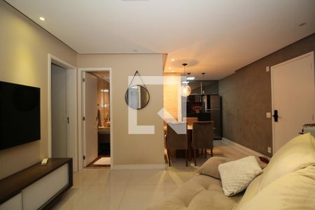 Sala de apartamento à venda com 2 quartos, 51m² em Jardim Monte Alegre, Taboão da Serra
