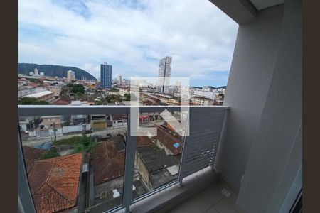 Varanda da Sala de apartamento para alugar com 2 quartos, 39m² em Catiapoã, São Vicente
