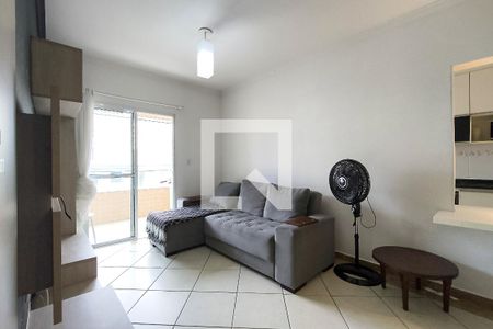 Sala de apartamento para alugar com 3 quartos, 113m² em Forte, Praia Grande