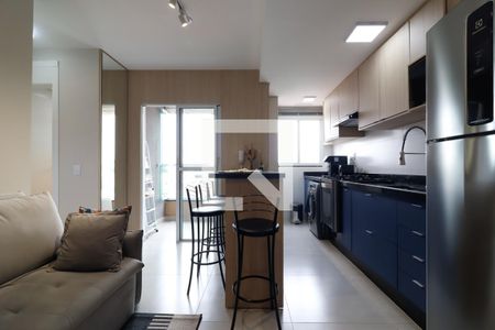 Sala/Cozinha e Área de Serviço de apartamento à venda com 2 quartos, 50m² em Vila Ré, São Paulo