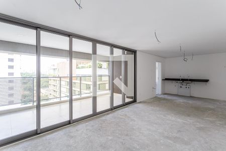 Sala/Cozinha de apartamento para alugar com 3 quartos, 146m² em Vila Nova Conceição, São Paulo
