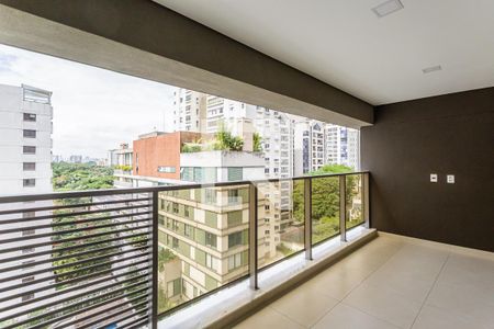 Varanda da Sala de apartamento para alugar com 3 quartos, 146m² em Vila Nova Conceição, São Paulo