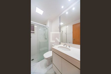 Banheiro Social de apartamento à venda com 3 quartos, 101m² em Vila Assunção, Santo André