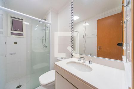 Banheiro Social de apartamento à venda com 3 quartos, 101m² em Vila Assunção, Santo André