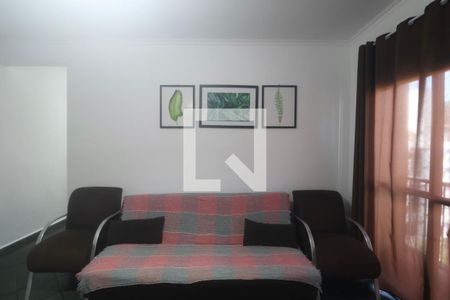 Sala de apartamento para alugar com 2 quartos, 66m² em Vila Julia, Guarujá