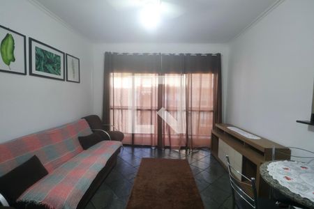 Sala de apartamento para alugar com 2 quartos, 66m² em Vila Julia, Guarujá
