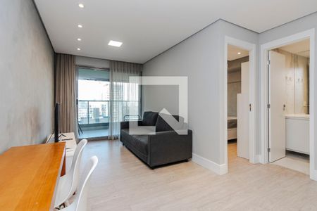 Sala de apartamento para alugar com 1 quarto, 41m² em Santo Amaro, São Paulo