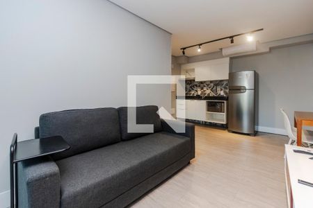 Sala de apartamento para alugar com 1 quarto, 41m² em Santo Amaro, São Paulo