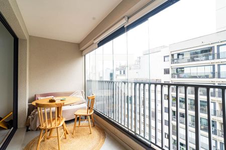 Varanda de apartamento à venda com 1 quarto, 43m² em Consolação, São Paulo