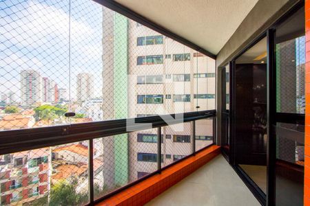 Varanda da sala de apartamento para alugar com 3 quartos, 180m² em Vila Valparaíso, Santo André