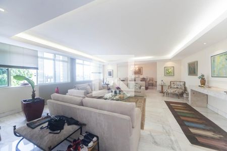 sala de apartamento à venda com 4 quartos, 280m² em Sion, Belo Horizonte