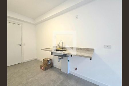 Sala/Cozinha de apartamento para alugar com 1 quarto, 43m² em Indianópolis, São Paulo