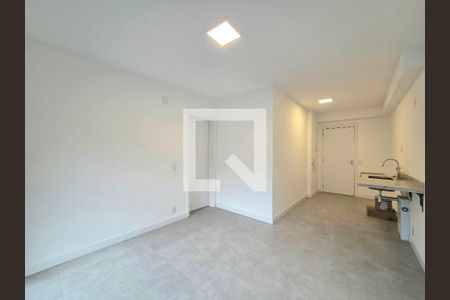 Sala/Cozinha de apartamento para alugar com 1 quarto, 43m² em Indianópolis, São Paulo