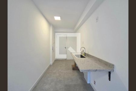 Sala/Cozinha de apartamento para alugar com 1 quarto, 43m² em Indianópolis, São Paulo