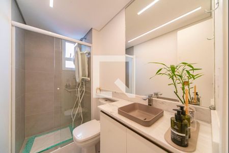 Banheiro Social de apartamento à venda com 2 quartos, 67m² em Jardim Bela Vista, Santo André