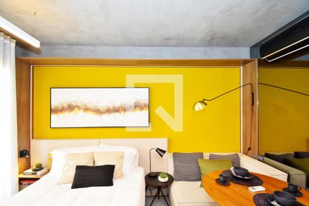 quarto sala de kitnet/studio para alugar com 1 quarto, 37m² em Pinheiros, São Paulo