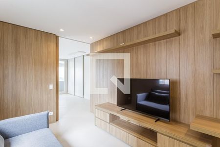 Sala de TV de apartamento para alugar com 2 quartos, 156m² em Vila Olímpia, São Paulo