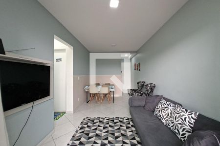 Sala de apartamento para alugar com 2 quartos, 62m² em Canto do Forte, Praia Grande