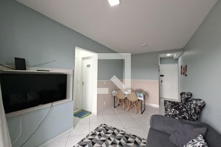 Sala de apartamento para alugar com 2 quartos, 62m² em Canto do Forte, Praia Grande