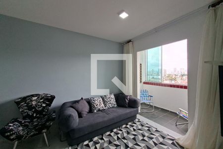Sala de apartamento para alugar com 2 quartos, 62m² em Canto do Forte, Praia Grande