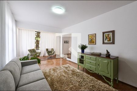 Sala de Estar de apartamento à venda com 6 quartos, 330m² em Santo Antônio, Belo Horizonte