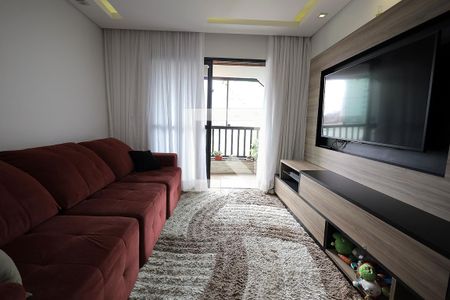 Sala de apartamento à venda com 3 quartos, 114m² em Vila Eldizia, Santo André