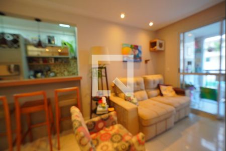 Sala de apartamento para alugar com 2 quartos, 67m² em Coqueiros, Florianópolis