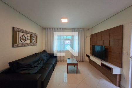 Sala de casa para alugar com 3 quartos, 131m² em Vila Assuncao, Praia Grande