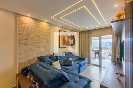 Sala de apartamento para alugar com 2 quartos, 105m² em Canto do Forte, Praia Grande