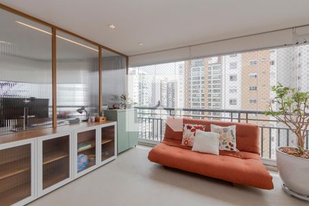 Varanda de apartamento à venda com 3 quartos, 136m² em Campo Belo, São Paulo