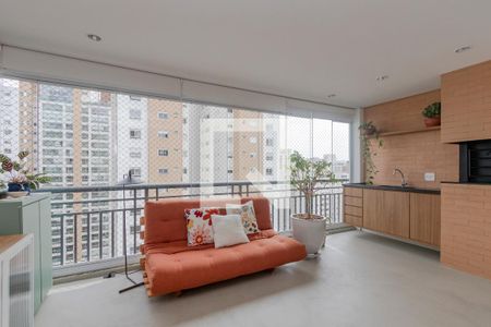 Varanda de apartamento à venda com 3 quartos, 136m² em Campo Belo, São Paulo