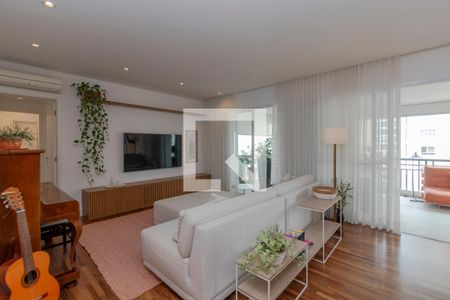 Sala de apartamento à venda com 3 quartos, 136m² em Campo Belo, São Paulo