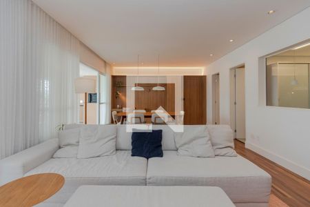 Sala de apartamento à venda com 3 quartos, 136m² em Campo Belo, São Paulo