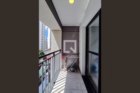 Varanda da Sala de apartamento à venda com 1 quarto, 32m² em Perdizes, São Paulo