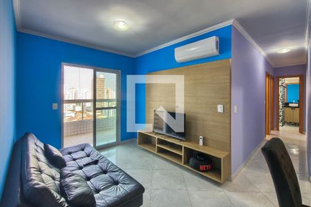 sala de apartamento para alugar com 2 quartos, 124m² em Vila Assuncao, Praia Grande