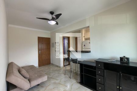 Sala  de apartamento para alugar com 1 quarto, 47m² em Vila Caiçara, Praia Grande