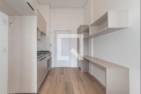 Sala - Cozinha Integrada de apartamento para alugar com 1 quarto, 36m² em Santo Amaro, São Paulo