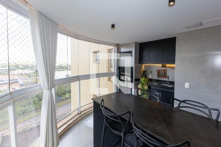 Varanda da Sala de Jantar de apartamento à venda com 4 quartos, 166m² em Alphaville Nova Lima, Nova Lima