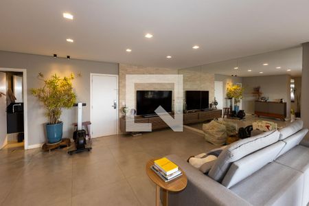 Sala de TV de apartamento à venda com 4 quartos, 166m² em Alphaville Nova Lima, Nova Lima