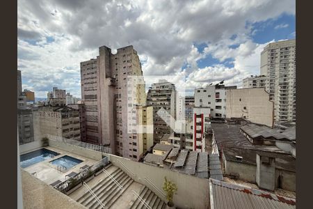 vista sala de apartamento para alugar com 1 quarto, 45m² em Campos Elíseos, São Paulo
