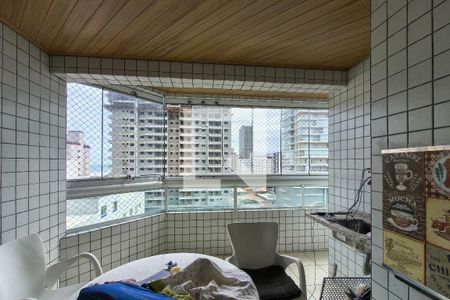 Sacada de apartamento para alugar com 2 quartos, 112m² em Guilhermina, Praia Grande