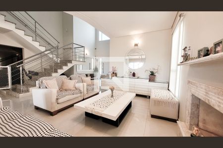 Sala de casa de condomínio para alugar com 5 quartos, 560m² em Parque Imperador, Campinas