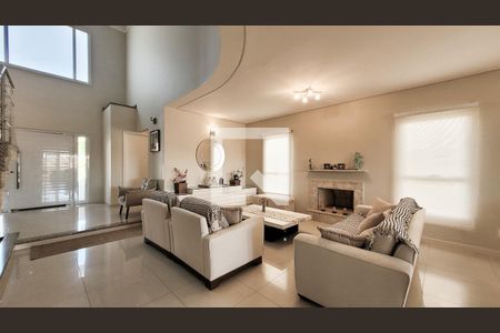 Sala de casa de condomínio para alugar com 5 quartos, 560m² em Parque Imperador, Campinas